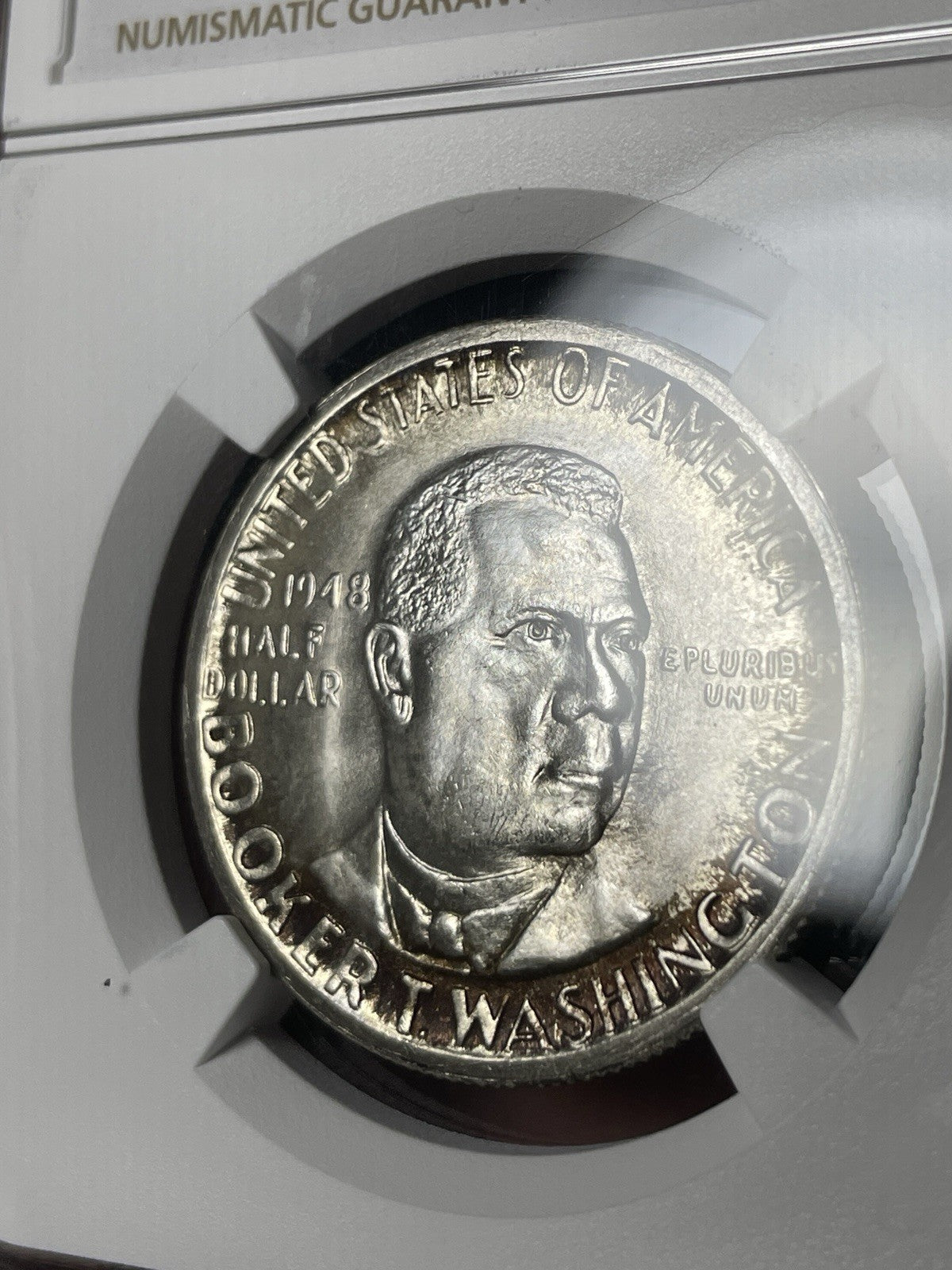 1948-D NGC MS66+ CAC Booker T Washington BTW Commemorative Half Dollar