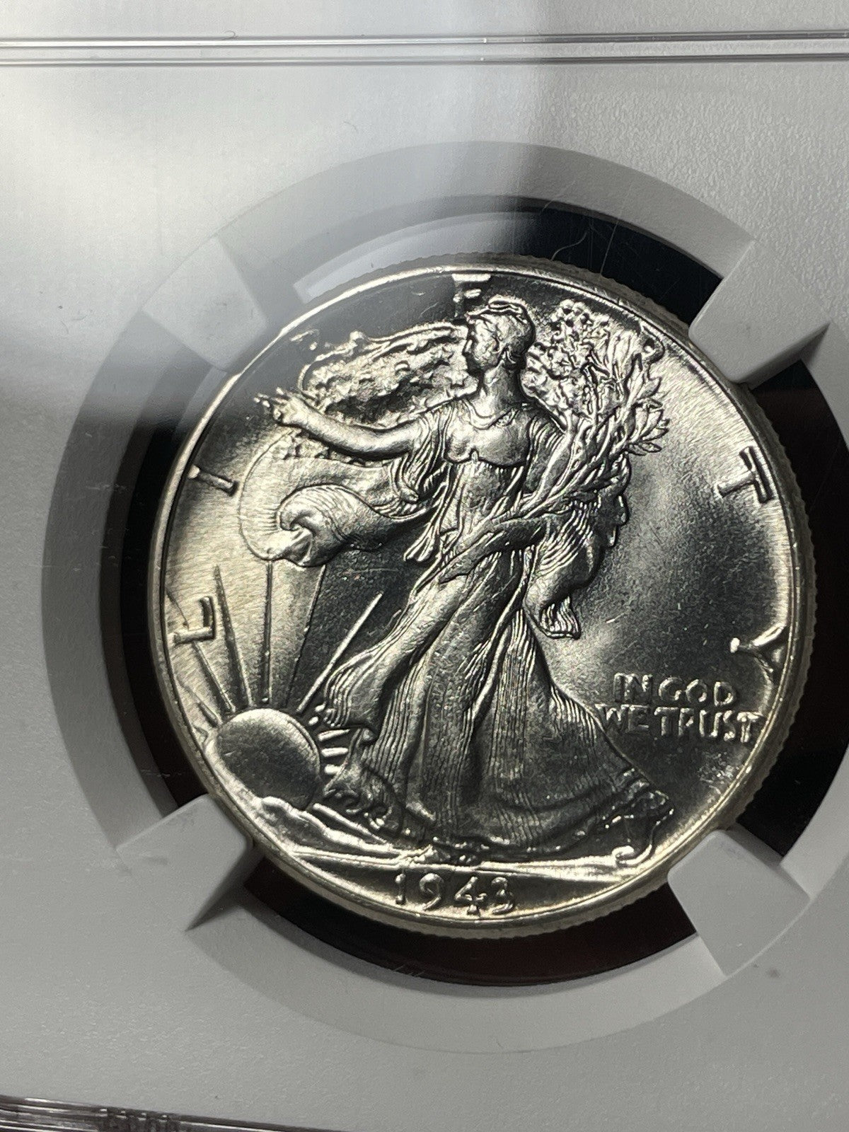 1943 NGC AU58 CAC Walking Liberty Half Dollar Everyman Registry