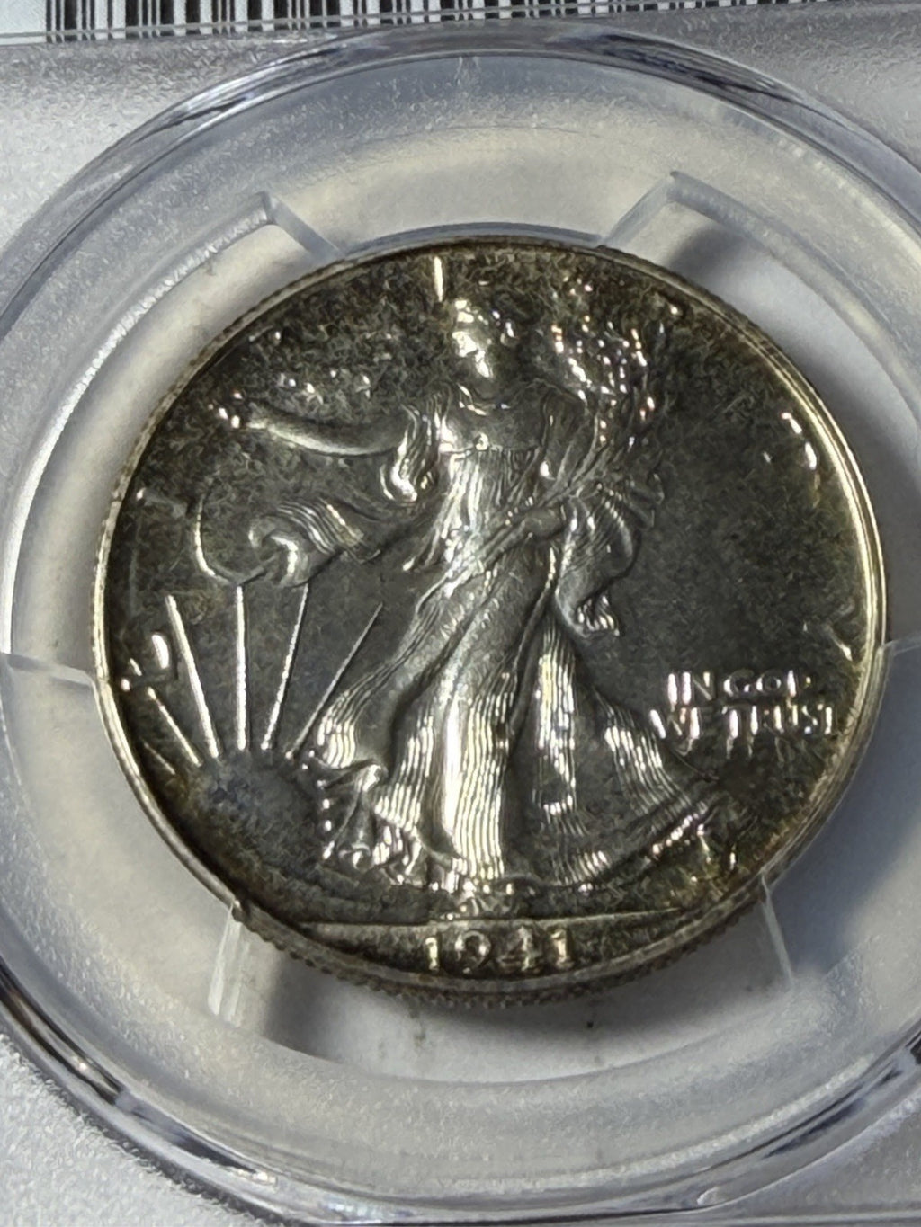 1941 PCGS PR65 Walking Liberty Dollar Toned