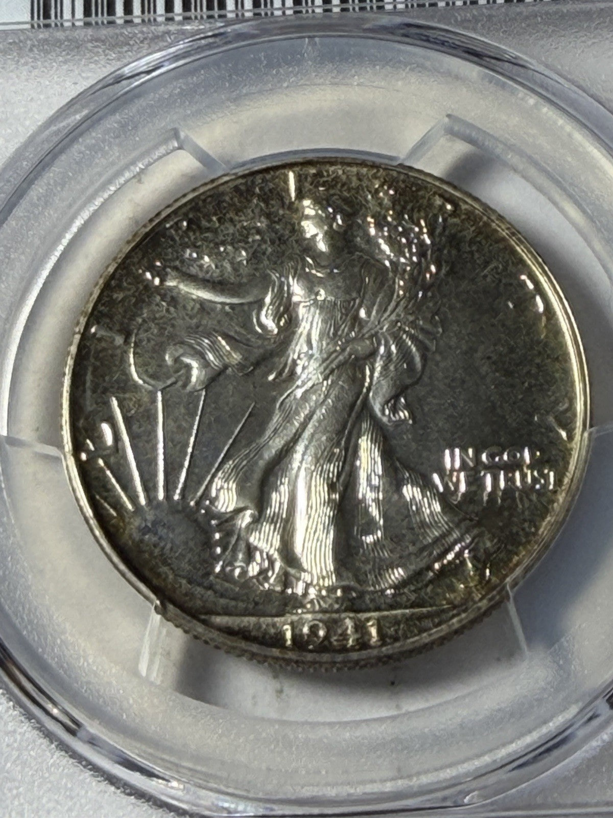 1941 PCGS PR65 Walking Liberty Dollar Toned