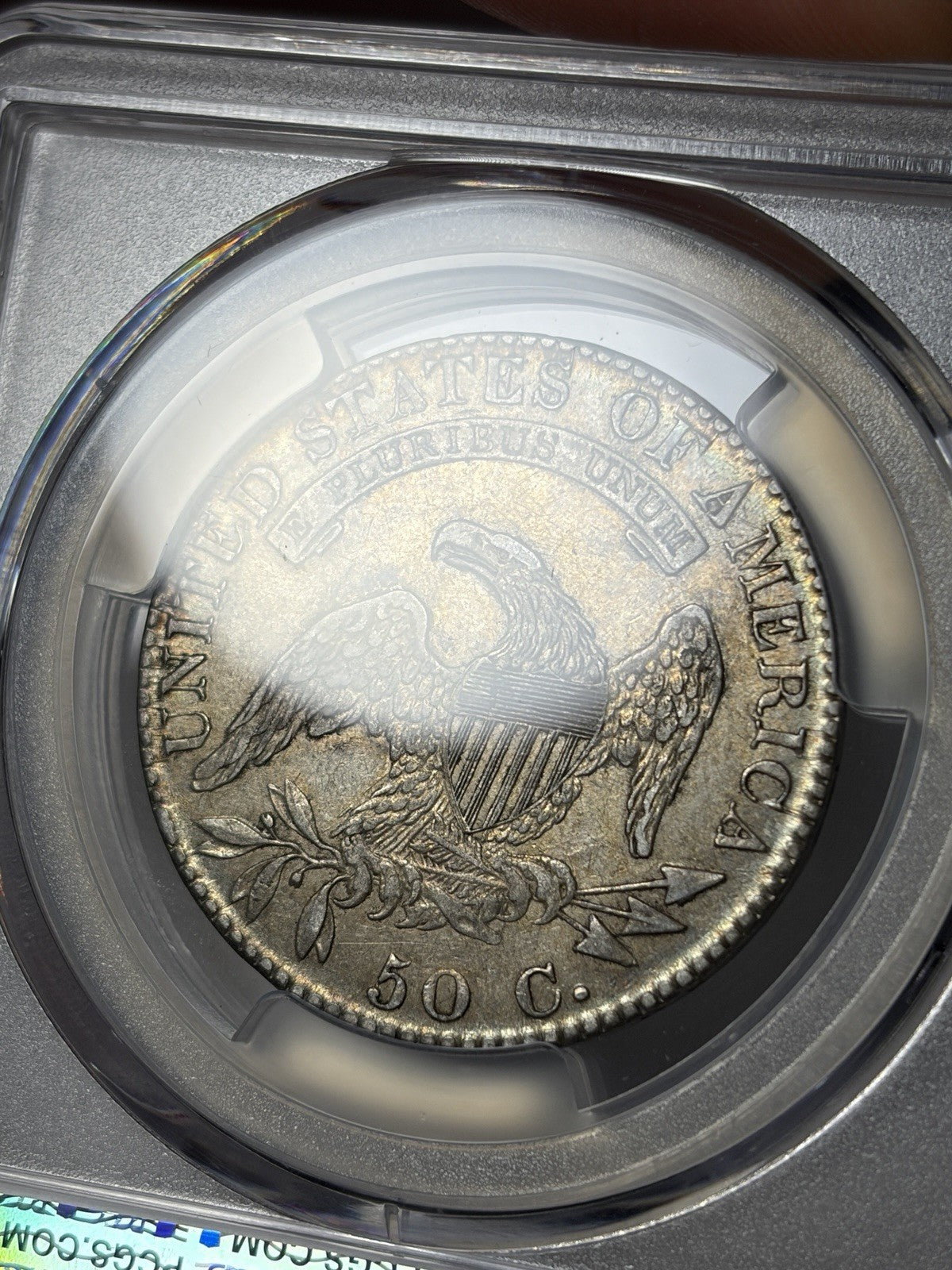 1821 PCGS XF45 CAC Capped Bust Half Dollar O-103