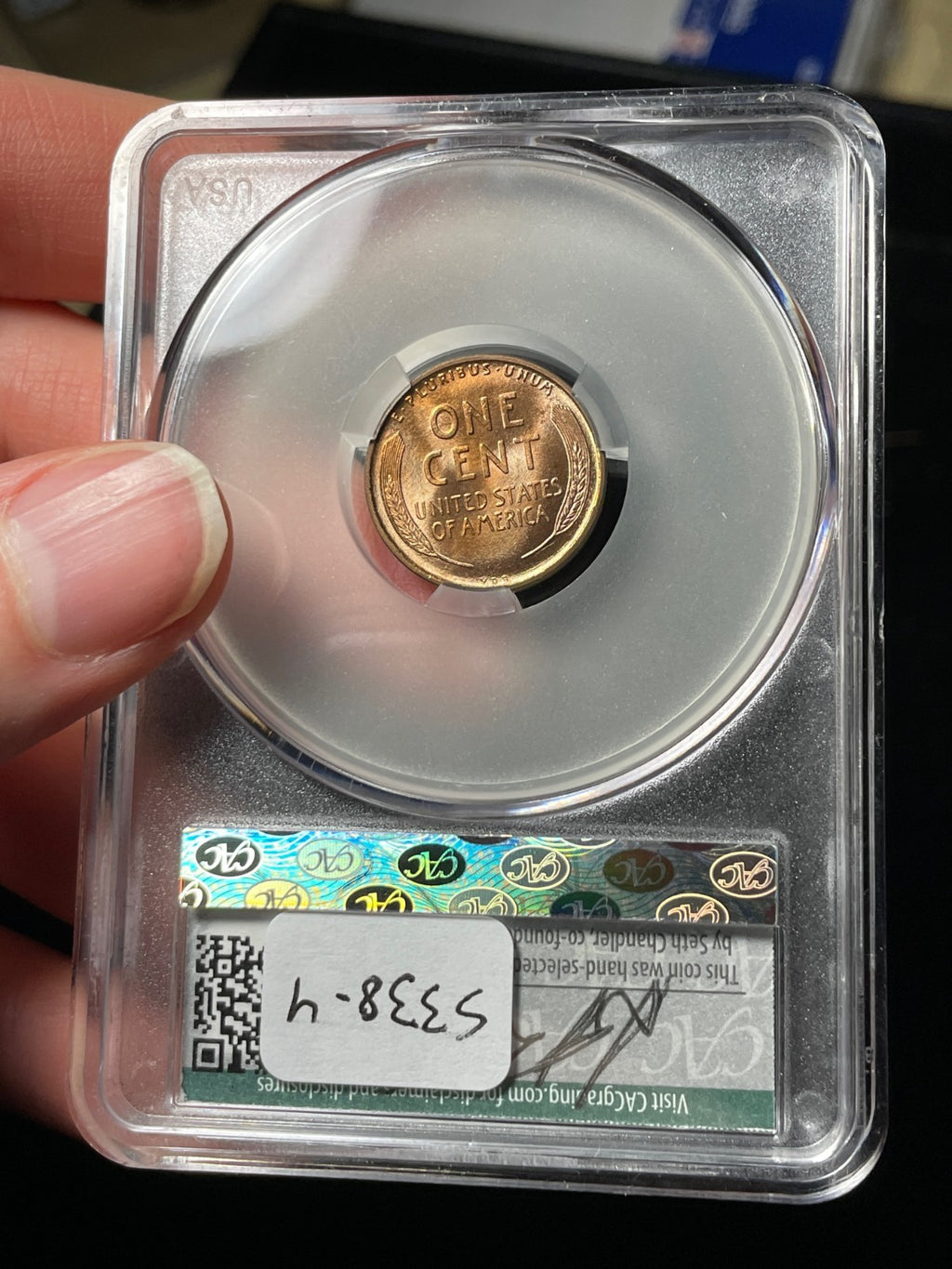 1909 VDB CACG MS66 RD Lincoln Wheat Cent Nice Coin