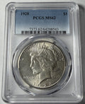 1928 PCGS MS62 Peace Dollar