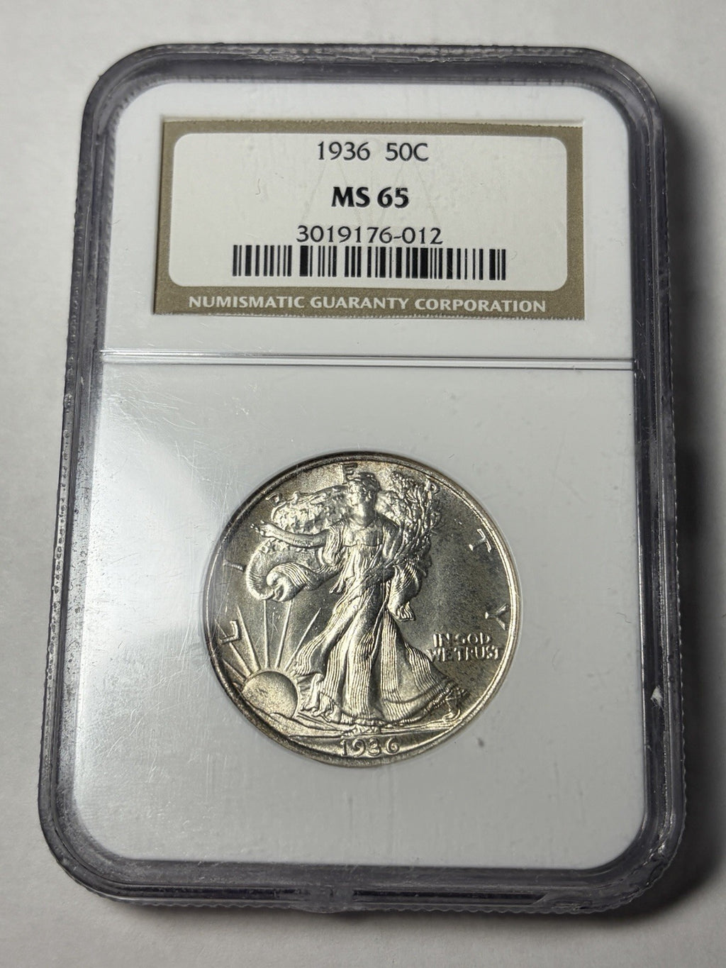 1936 NGC MS65 Walking Liberty Half Dollar