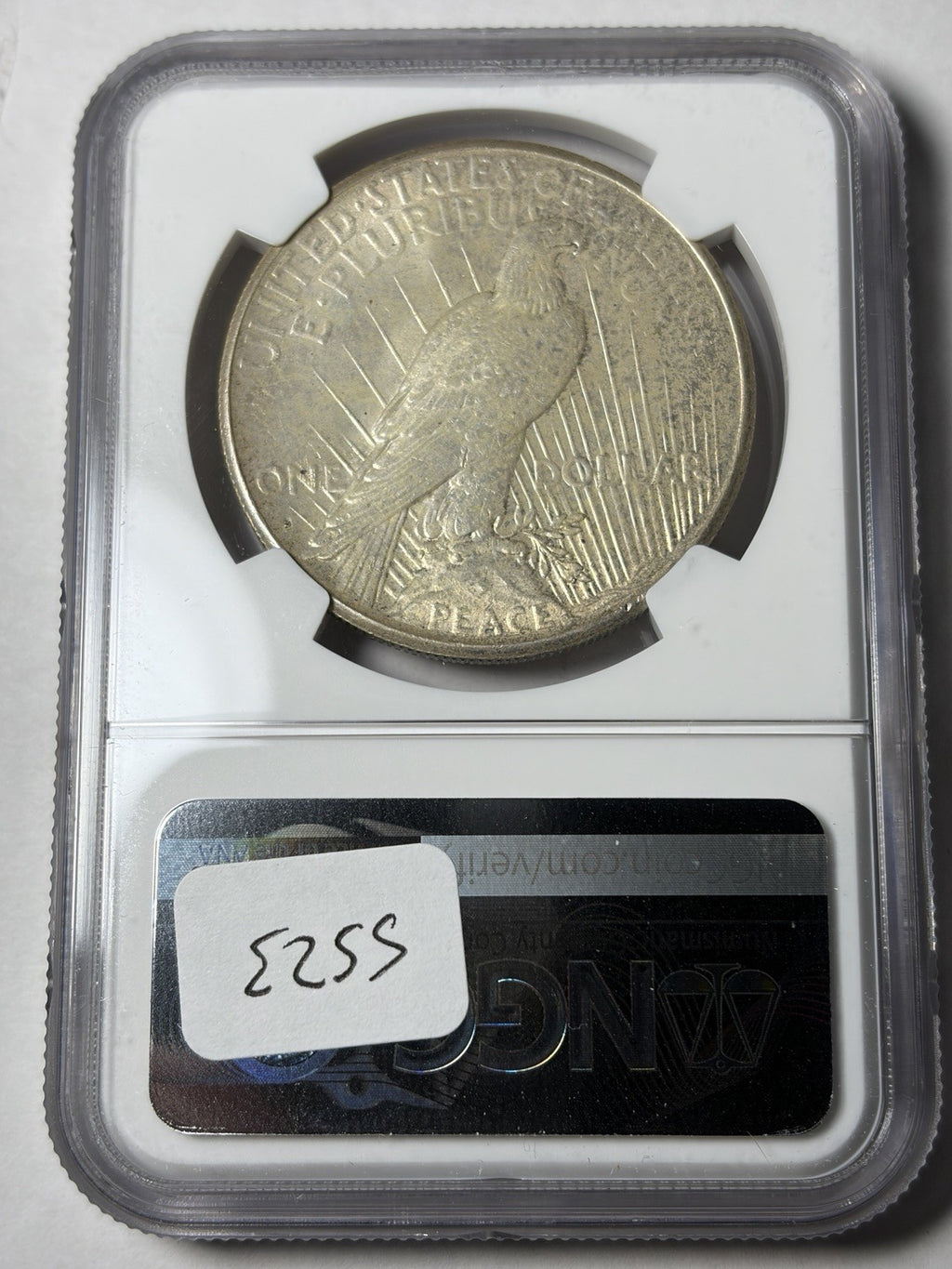 1925-S NGC UNC Details Peace Silver Dollar