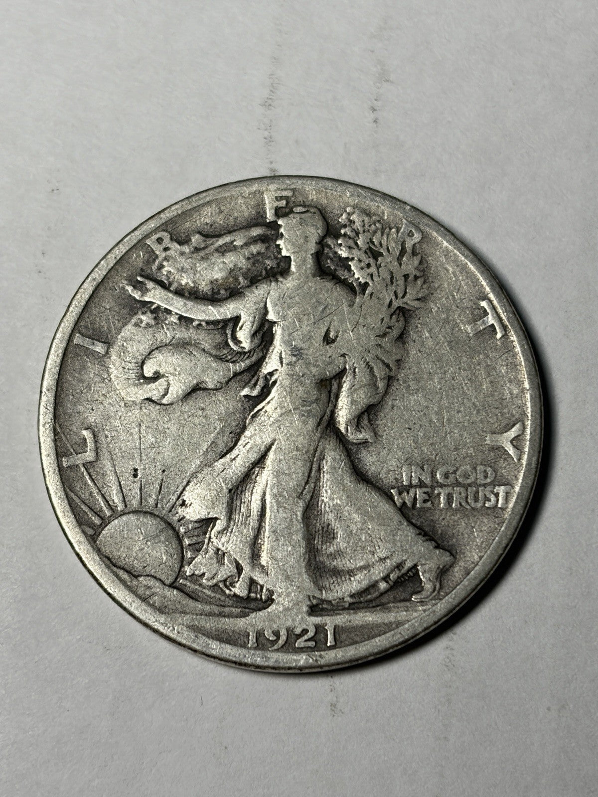 1921-S Walking Liberty Half Dollar Details