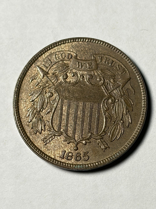 1865 Two Cent Piece Uncirculated
