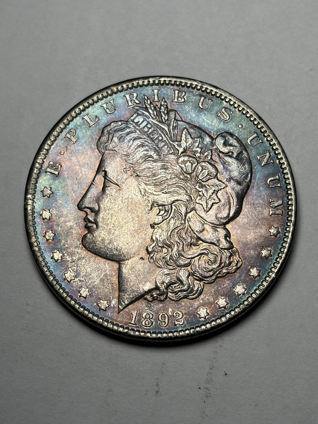 1892 Morgan Silver Dollar Toned