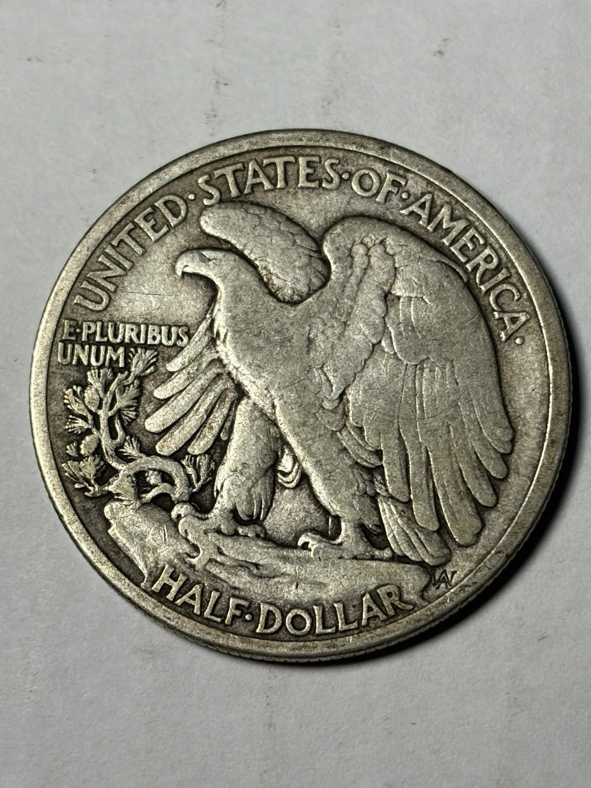 1917-D Obverse Mint Mark Walking Liberty Half Dollar