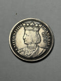 1893 Isabella Quarter Commemorative Toned
