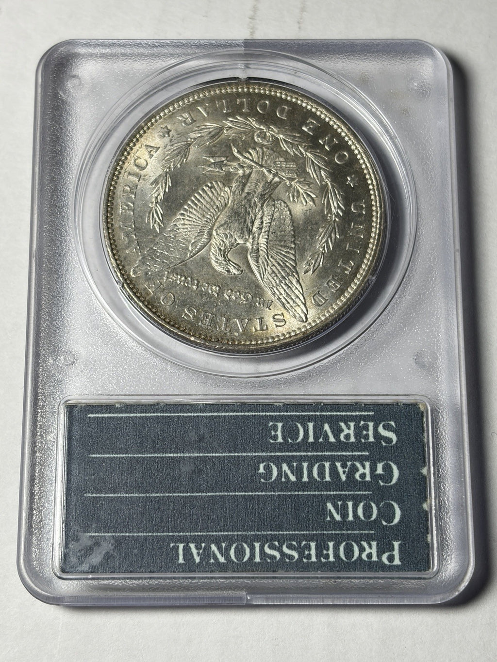 1892 PCGS MS65 Morgan Silver Dollar Toned Rattler WOW