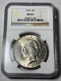 1928 NGC MS63 Peace Silver Dollar