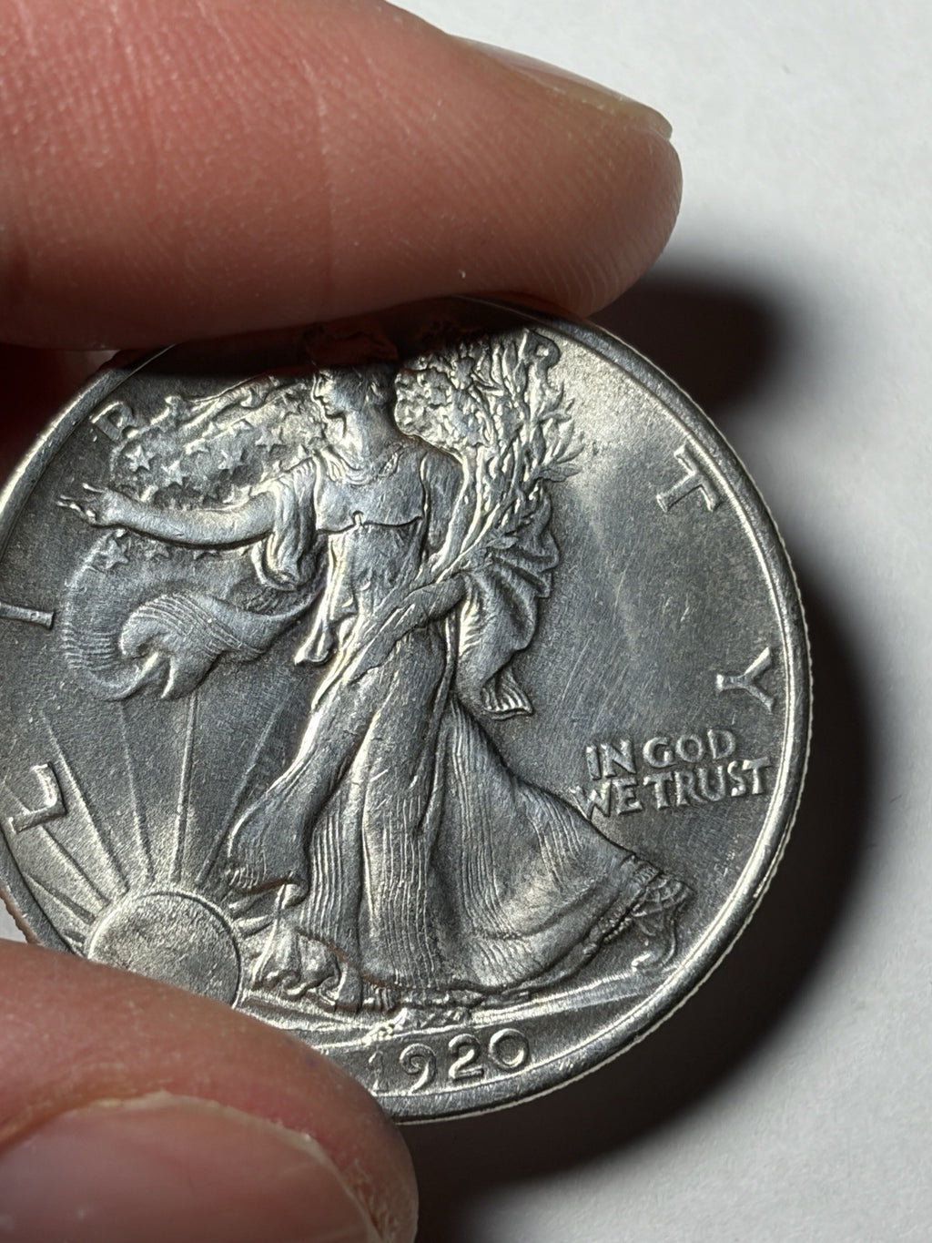 1920 Walking Liberty Half Dollar Details