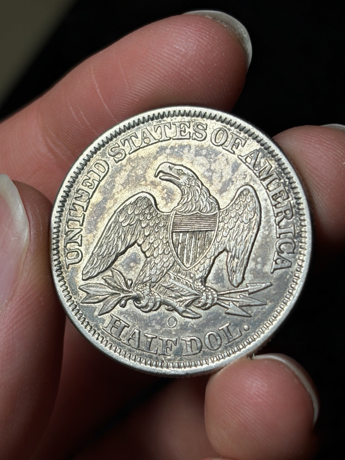 1854-O With Arrows Seated Liberty Half Dollar