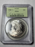 1880-S PCGS MS64 Morgan Silver Dollar OGH