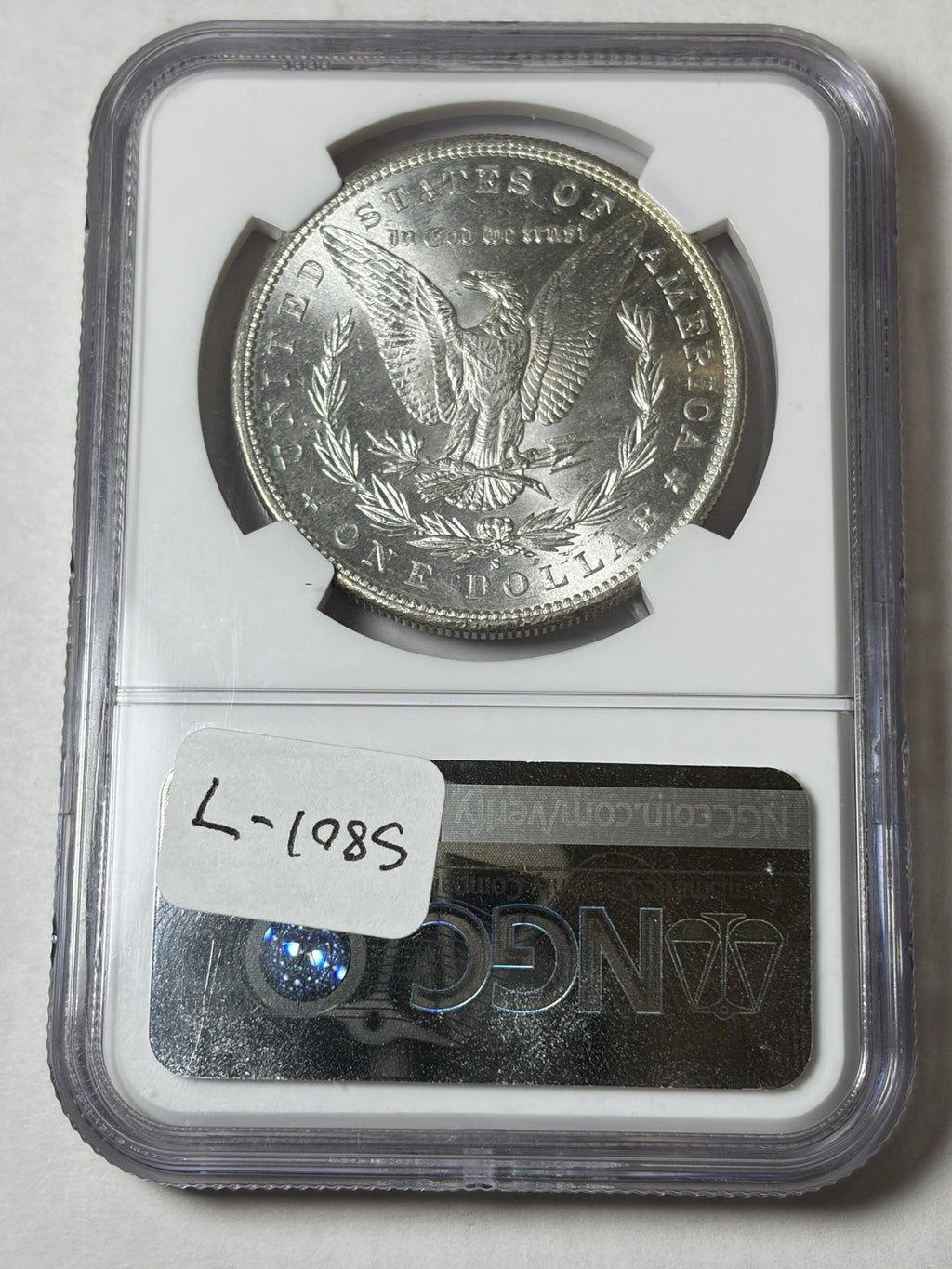 1885-S NGC MS62 Morgan Silver Dollar
