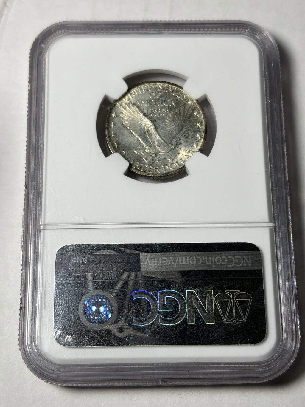 1918 NGC MS66 FH Standing Liberty Quarter Strong Strike