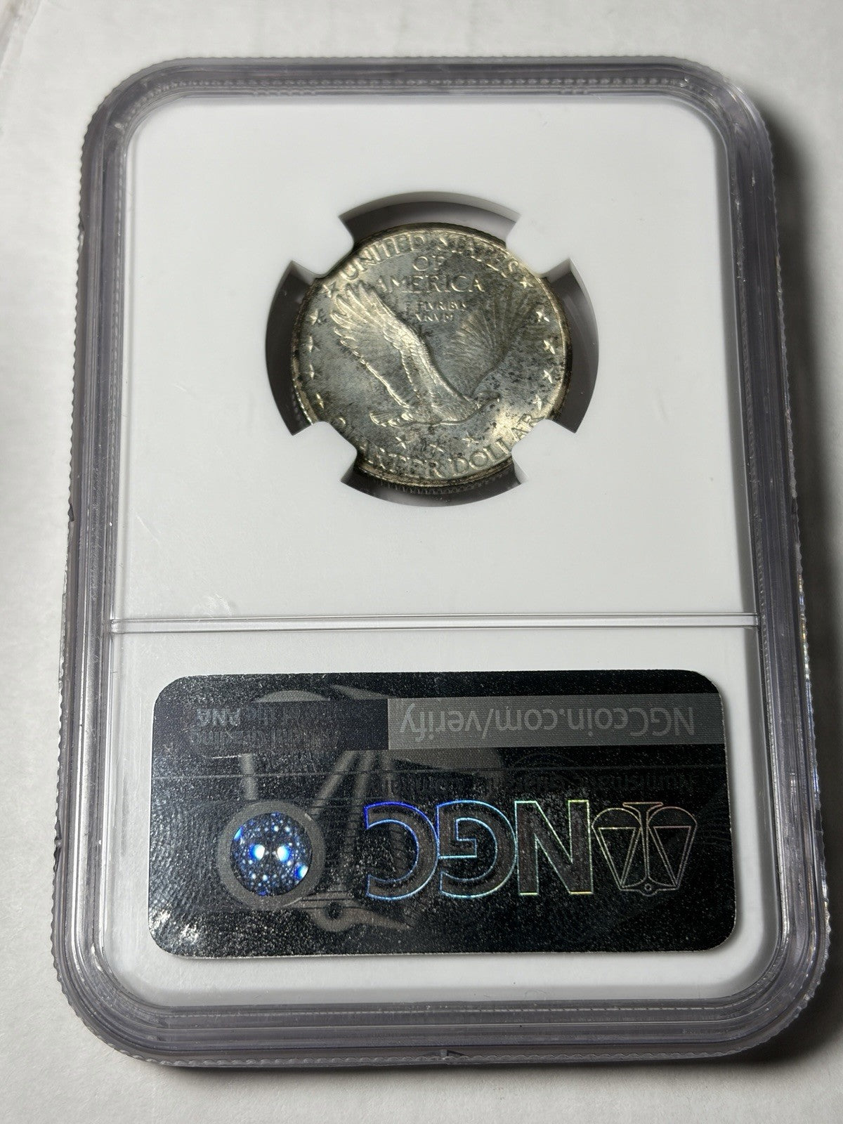 1918 NGC MS66 FH Standing Liberty Quarter Strong Strike