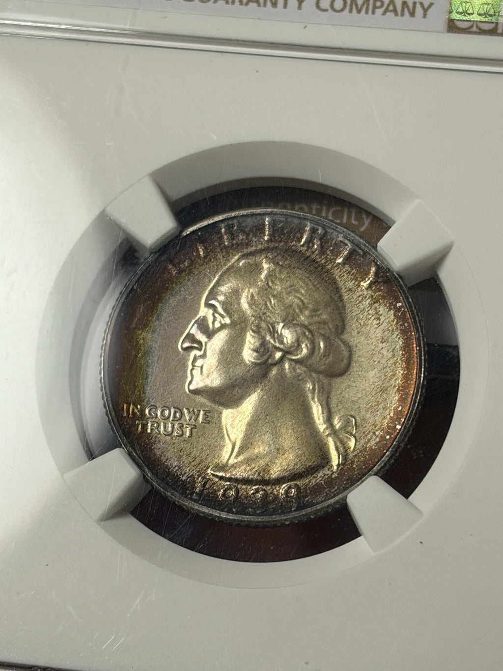 1939 NGC PF64 GOLD CAC Washington Quarter Toned , Ex. PCGS PR67!
