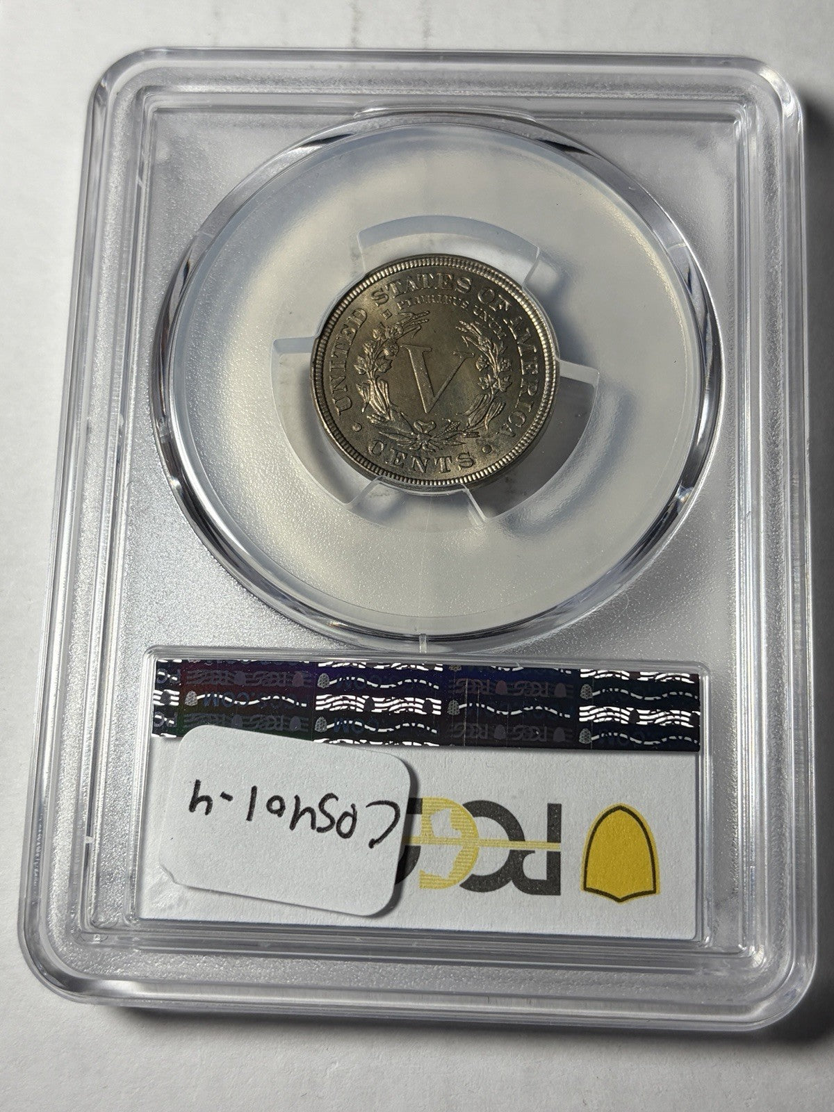1883 PCGS MS65 With Cents Liberty V Nickel Toned