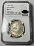 1936 NGC MS64 CAC Wisconsin Commemorative Half Dollar - Ex. PCGS MS66
