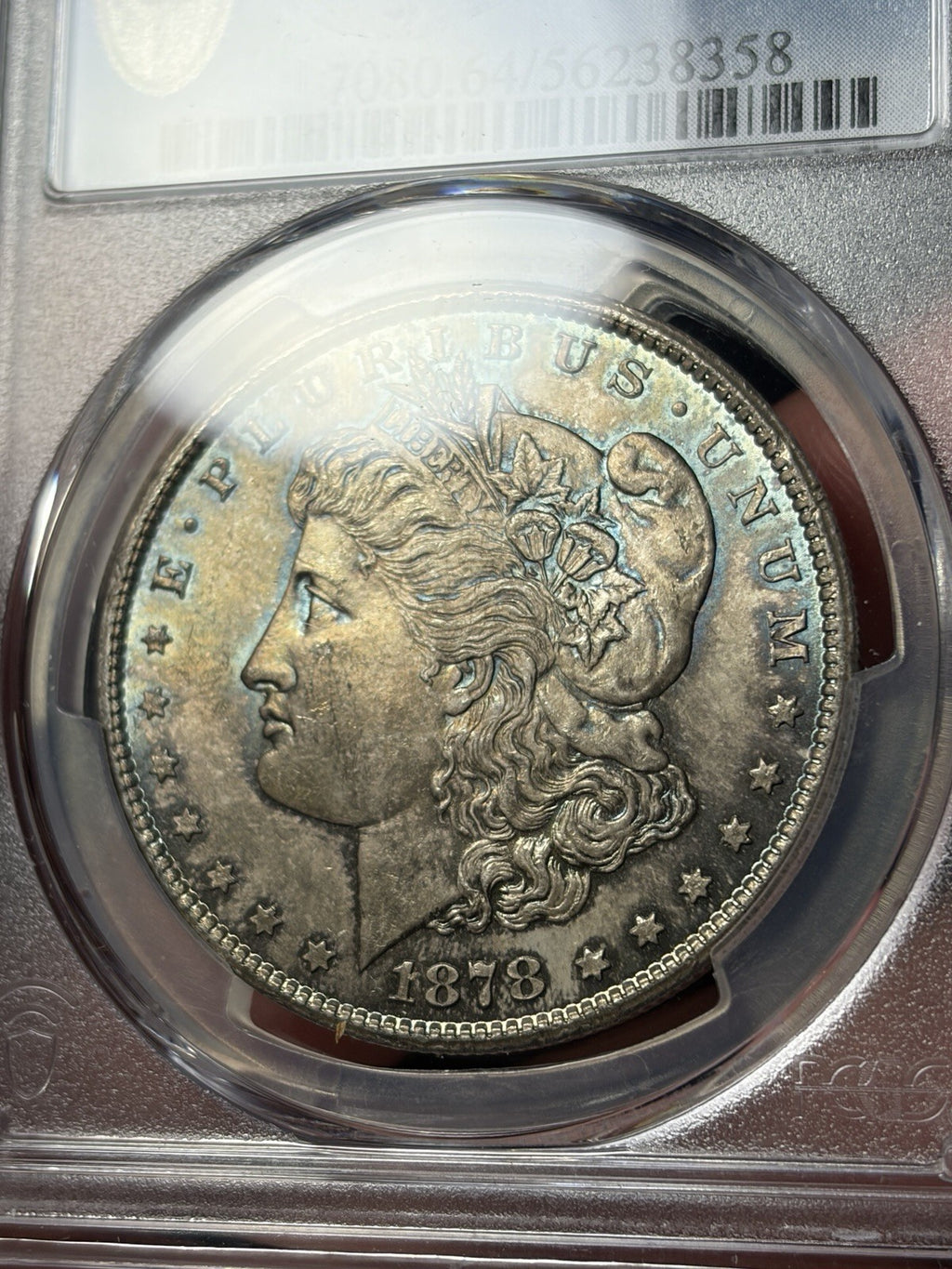 1878-CC PCGS MS64 Morgan Silver Dollar Toned Original