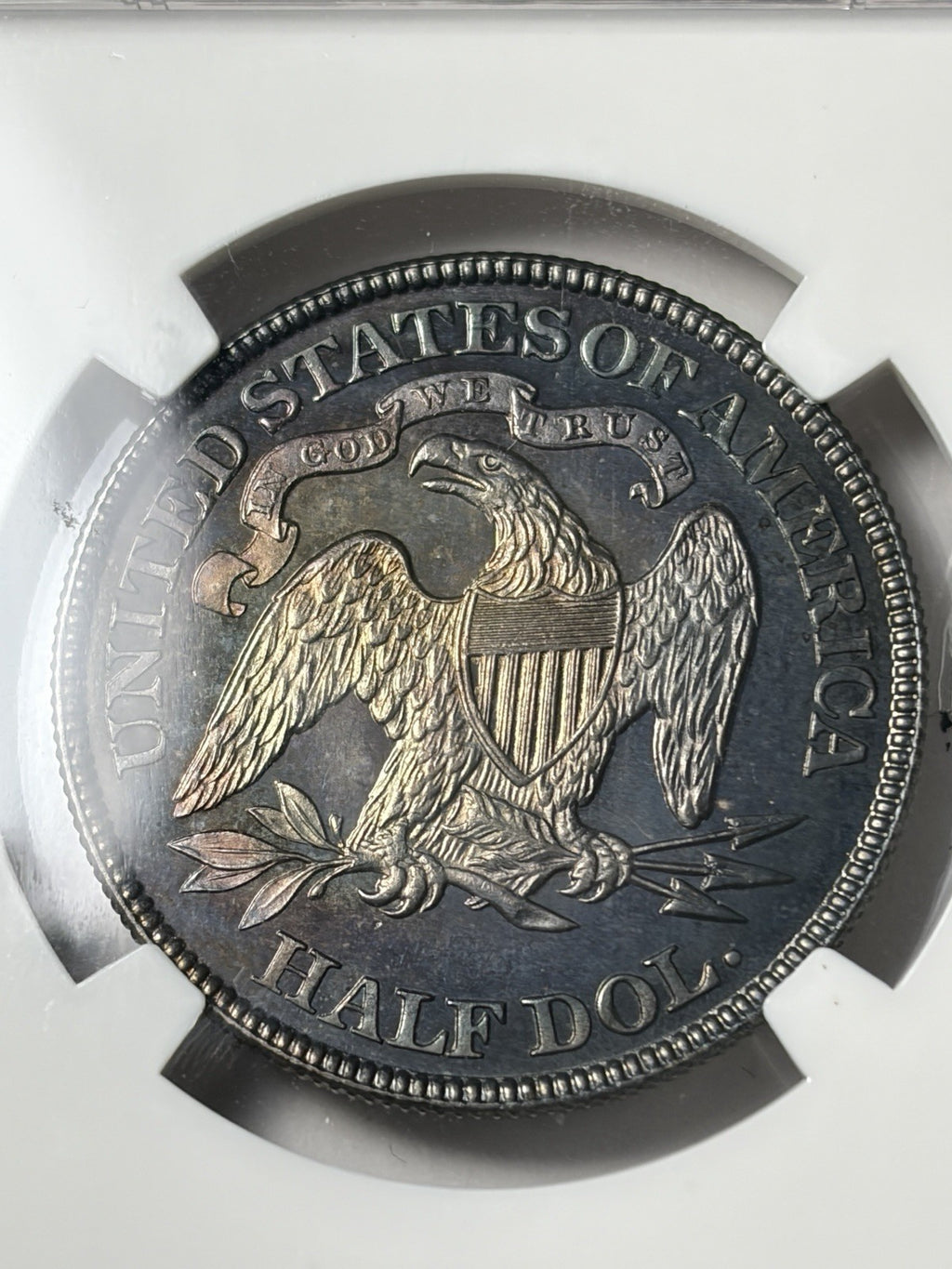 1889 NGC MS64 Seated Liberty Half Dollar Toned