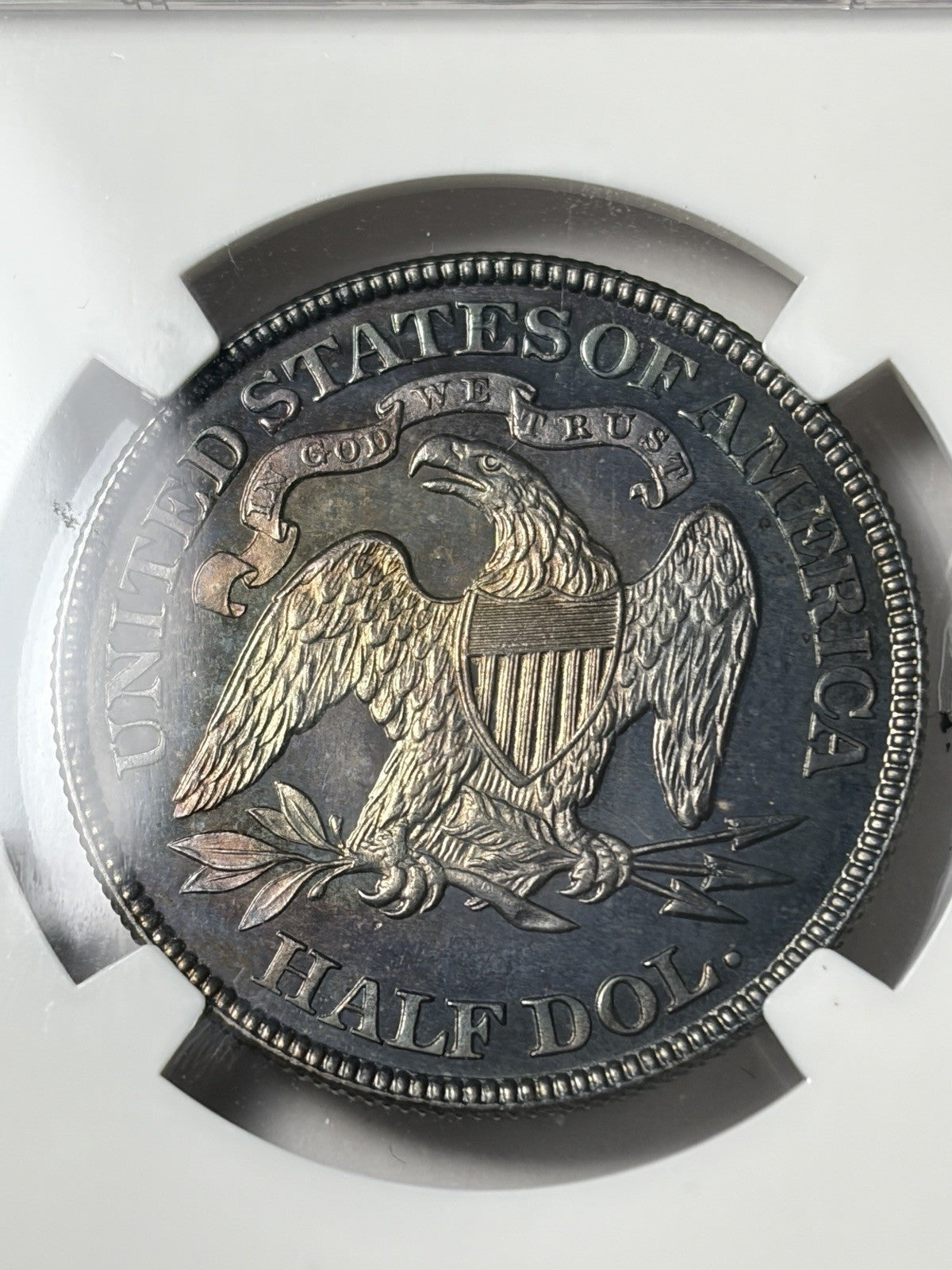 1889 NGC MS64 Seated Liberty Half Dollar Toned