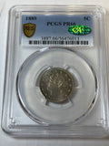 1889 PCGS PR66 CAC Liberty V Nickel Rainbow Toned