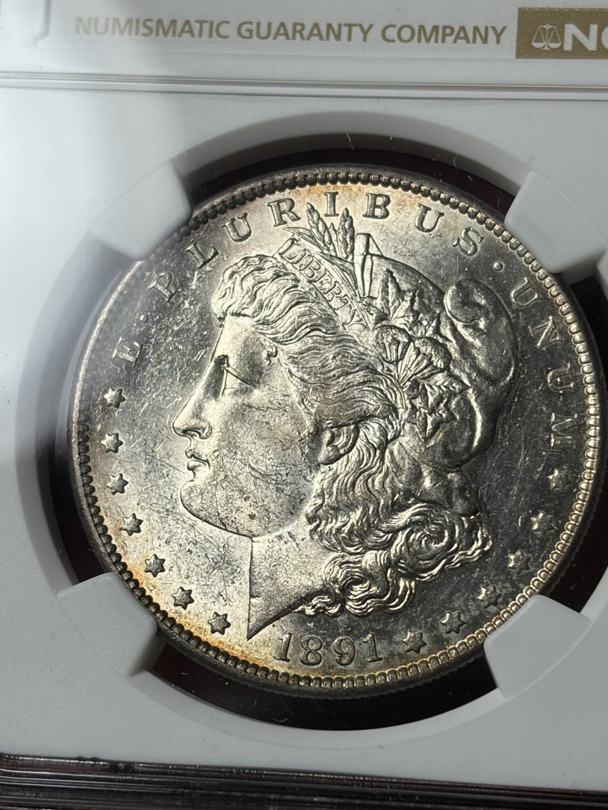 1891-S NGC MS61 Morgan Silver Dollar Tougher Date