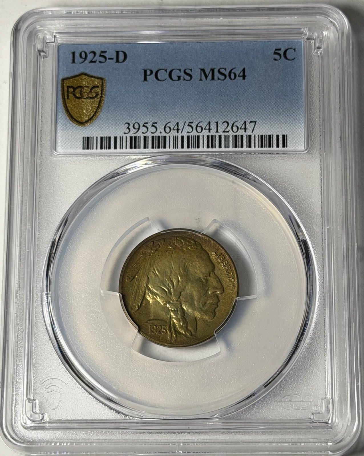 1925-D PCGS MS64 Buffalo Nickel Toned