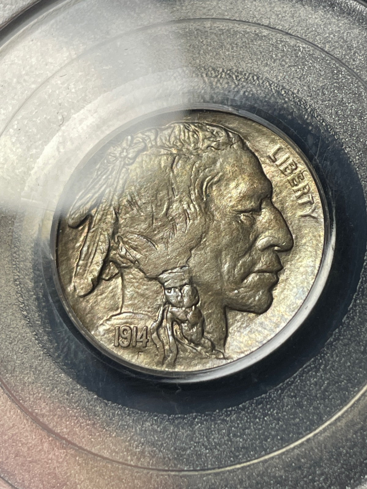 1914-S PCGS MS63 Buffalo Nickel Toned