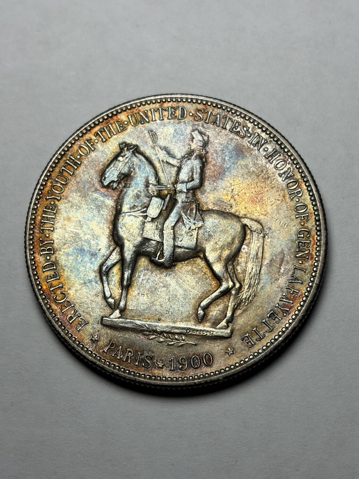 1900 Lafayette Silver Dollar Commemorative Toned