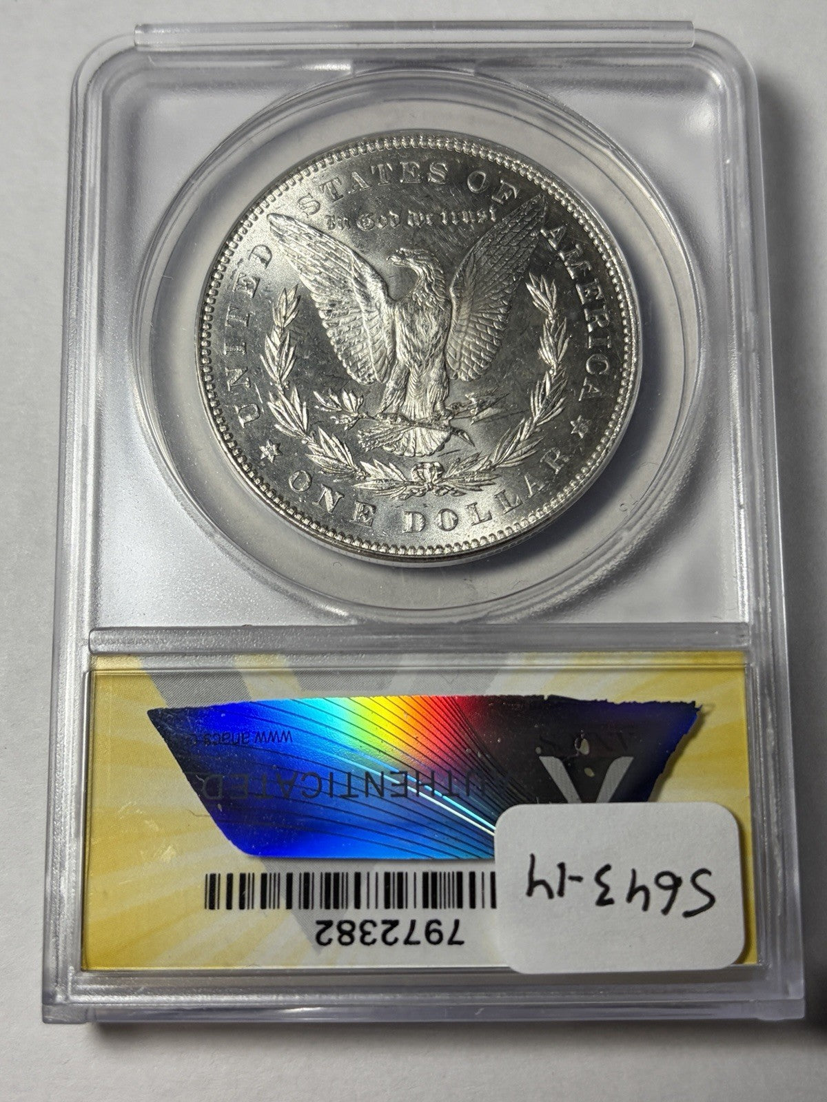 1878 7TF Reverse 1878 ANACS MS63 Morgan Silver Dollar
