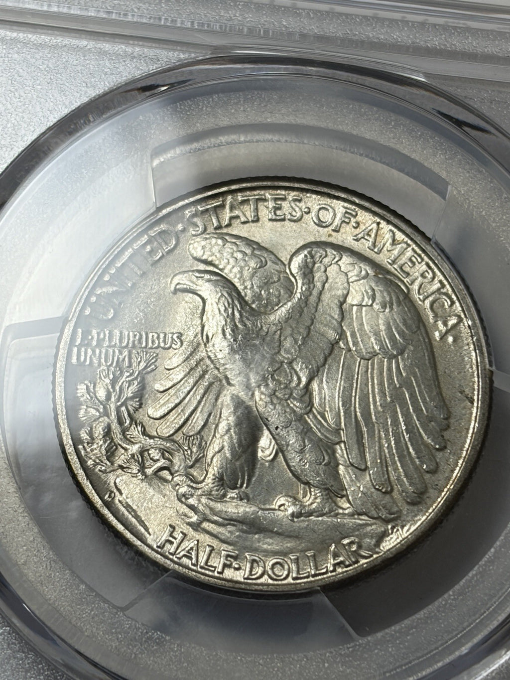 1946-D PCGS MS67 Walking Liberty Half Dollar Toned