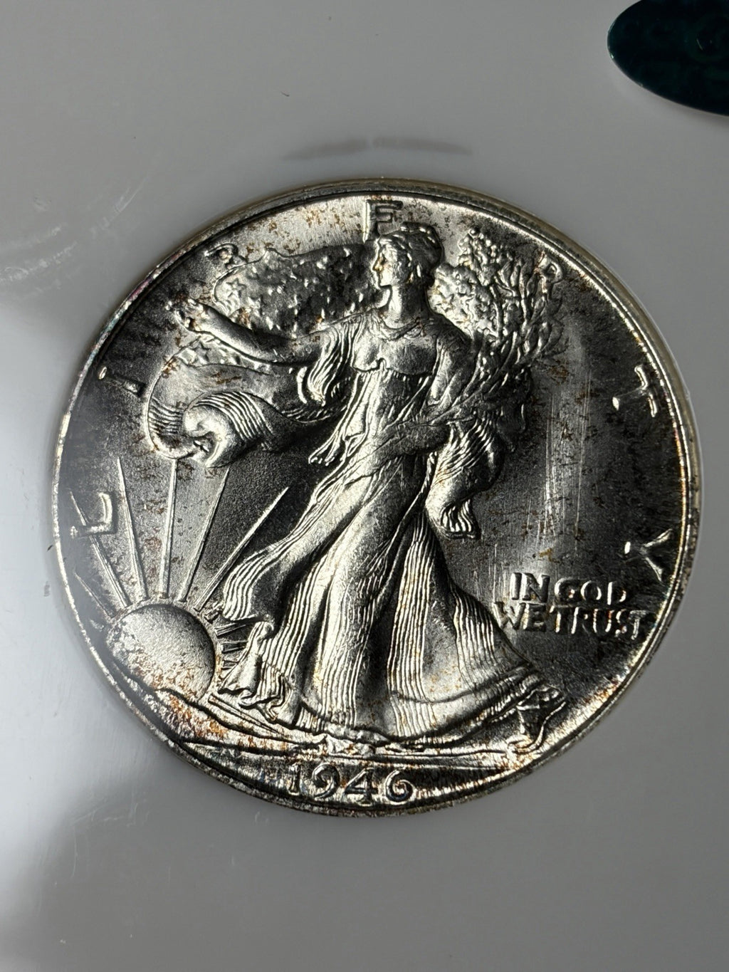 1946-S NGC MS64 CAC Walking Liberty Half Dollar Old Holder Fatty