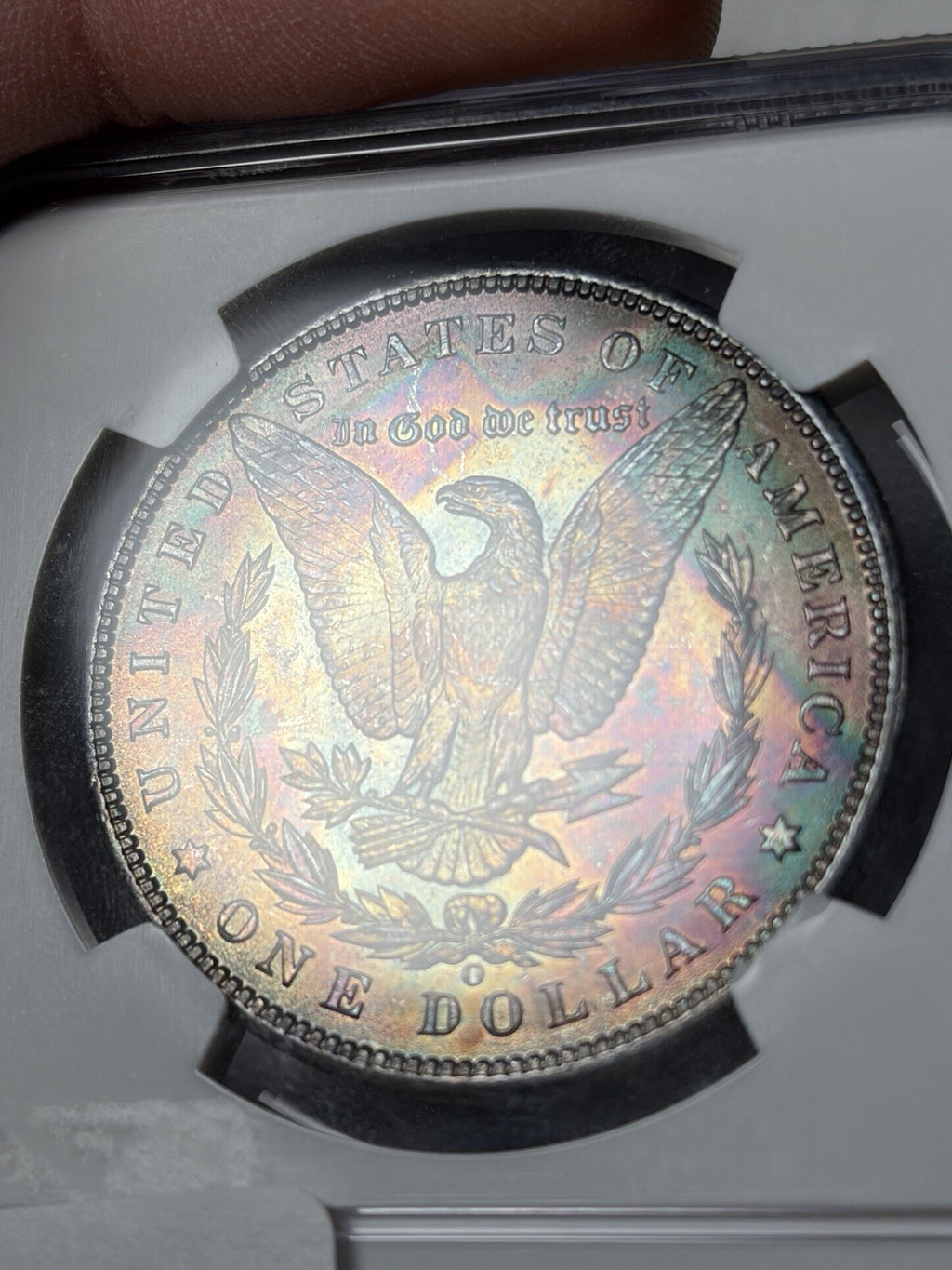 1901-O NGC MS64 Morgan Silver Dollar Reverse Toned End Roll Toner