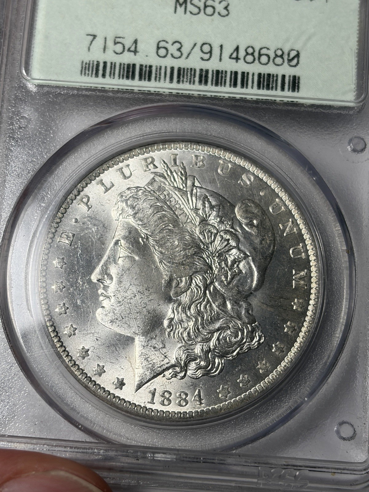 1884-O PCGS MS63 Morgan Silver Dollar OGH Holder TONED