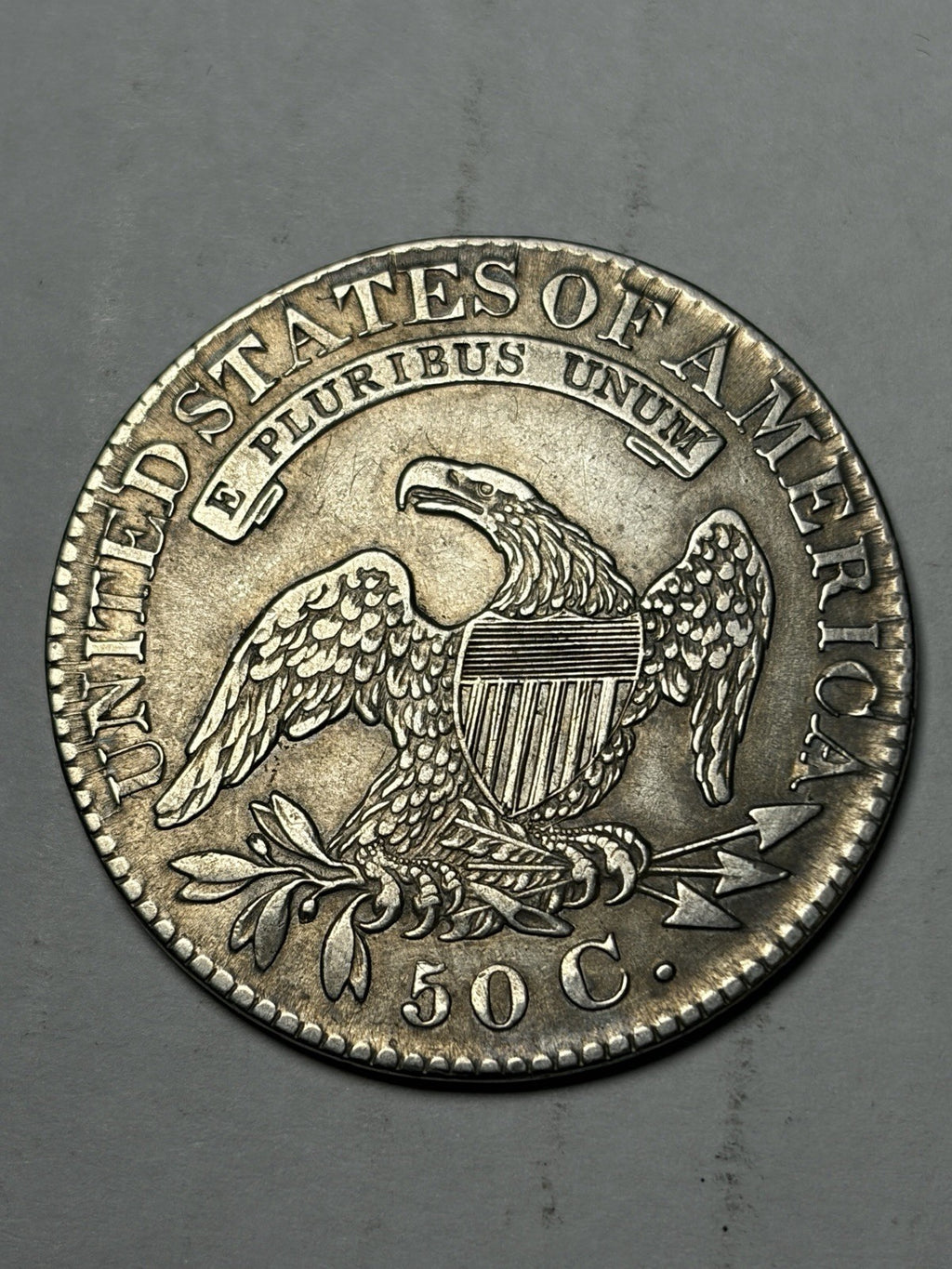 1828 Capped Bust Half Dollar Details
