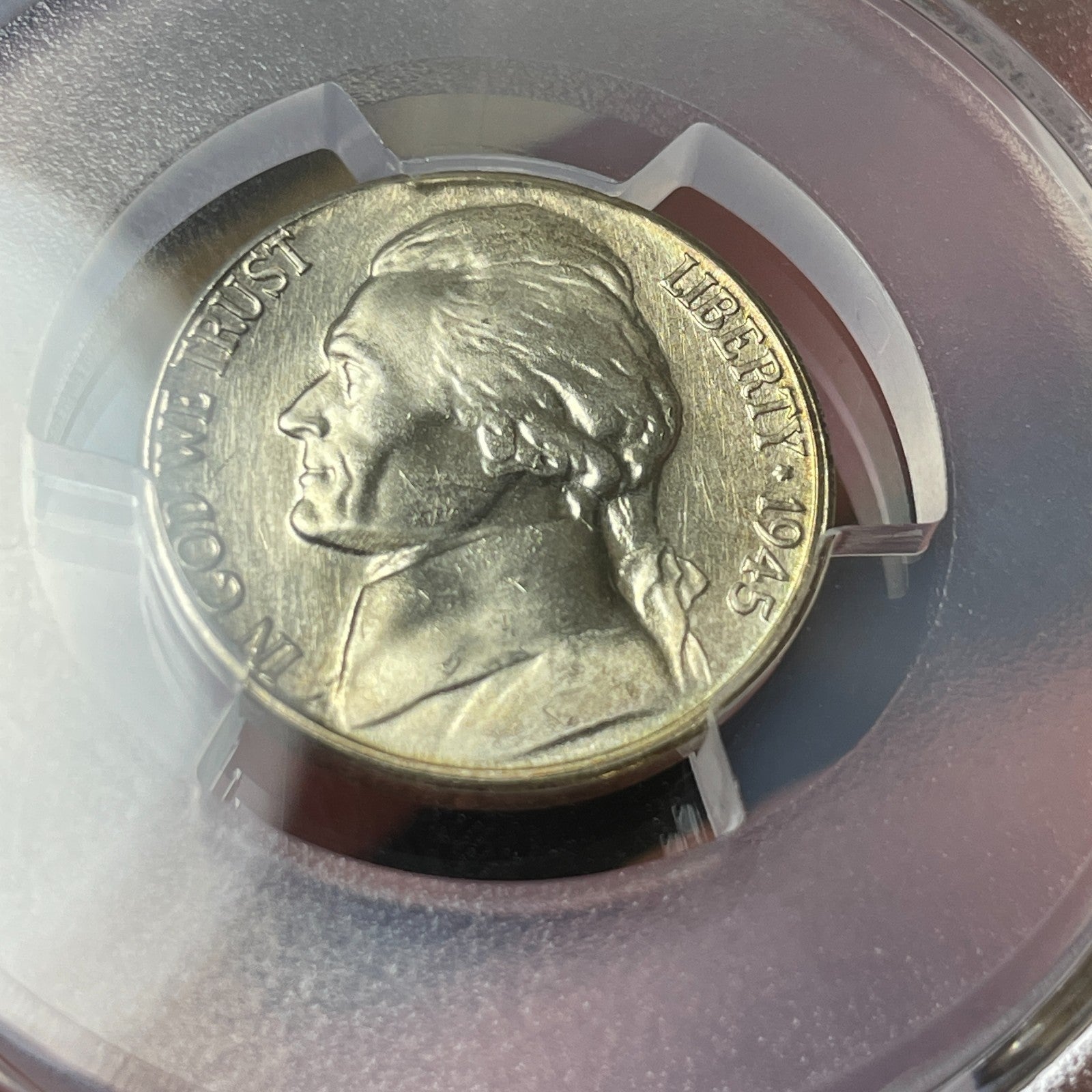 1945-S PCGS MS66+ Jefferson War Nickel - Semi-PL Ultra Rare Crazy Die Polish