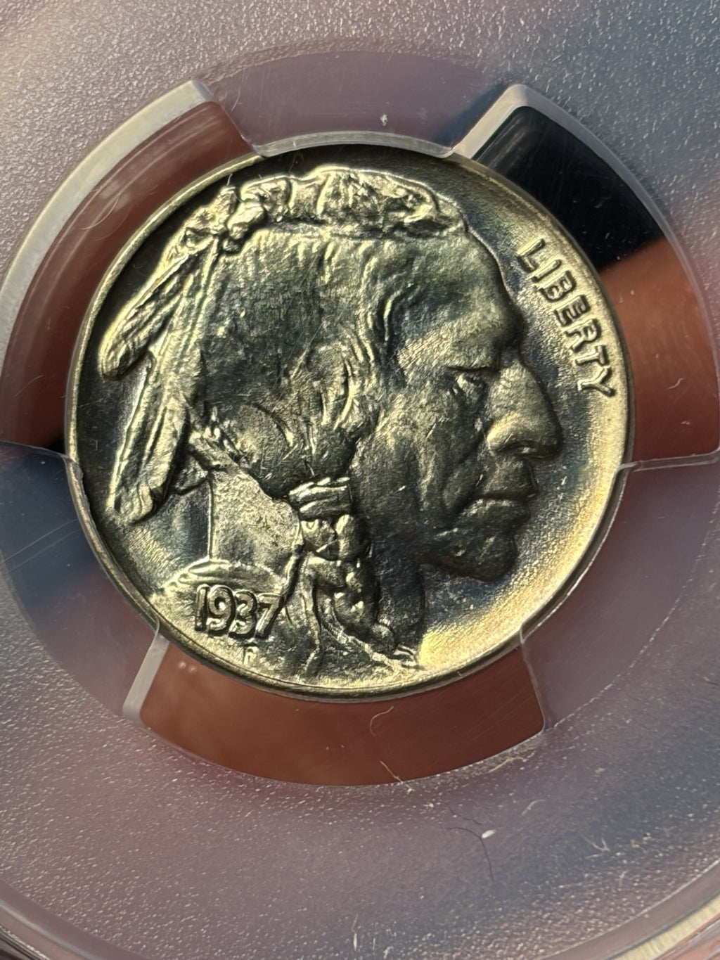1937 PCGS MS67+ CAC Buffalo Nickel Toned Nice!