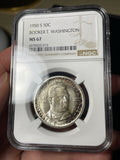 1950-S NGC MS67 Booker T Washington BTW Commemorative Half Dollar