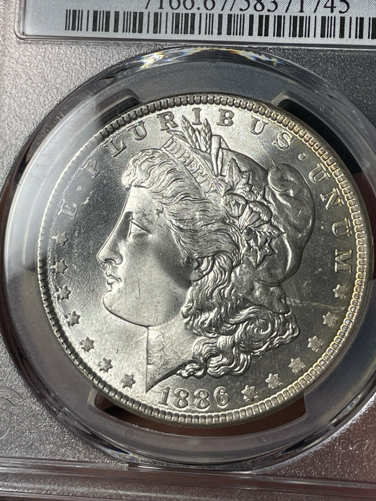 1886 PCGS MS67 CAC Morgan Silver Dollar SUPERB