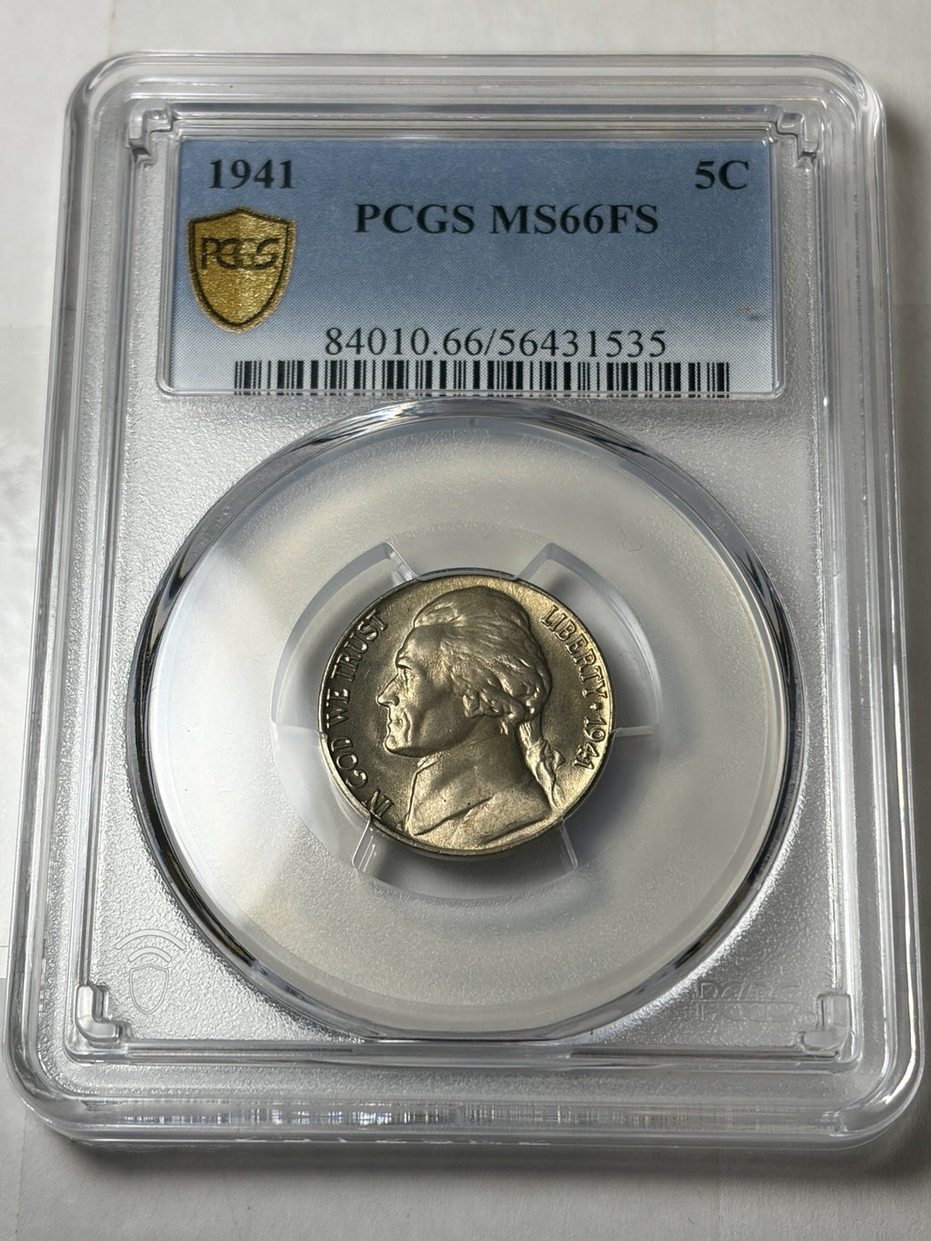 1941 PCGS MS66 FS Jefferson Nickel