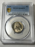 1941 PCGS MS66 FS Jefferson Nickel