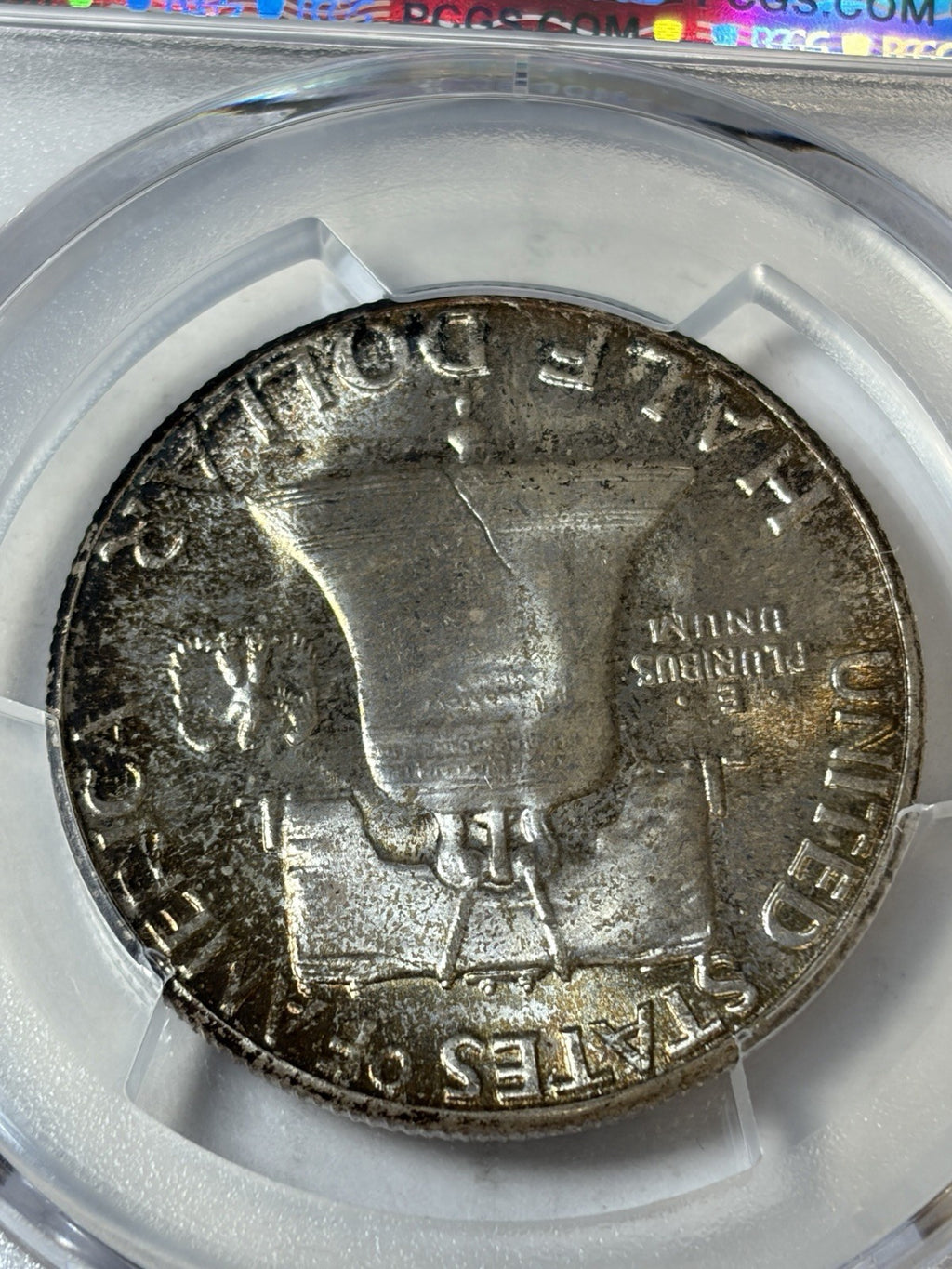 1956 PCGS MS67 CAC Franklin Half Dollar Toned