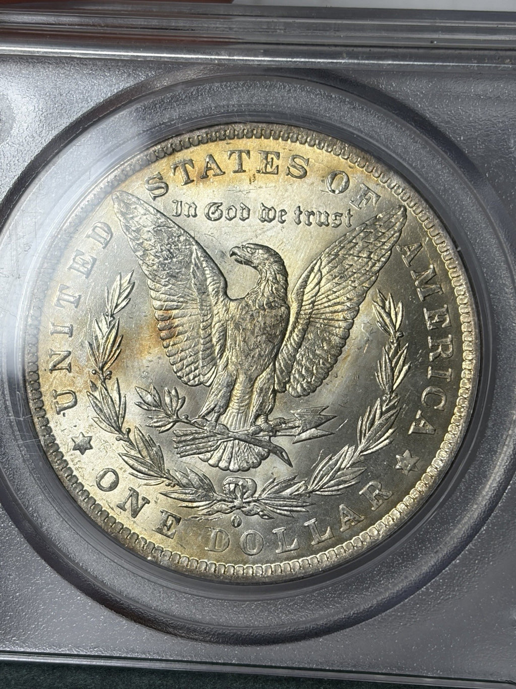1884-O PCGS MS63 Morgan Silver Dollar OGH Holder TONED