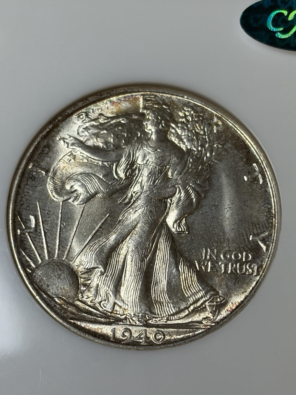 1940-S NGC MS64 CAC Walking Liberty Half Dollar Old Fatty Holder