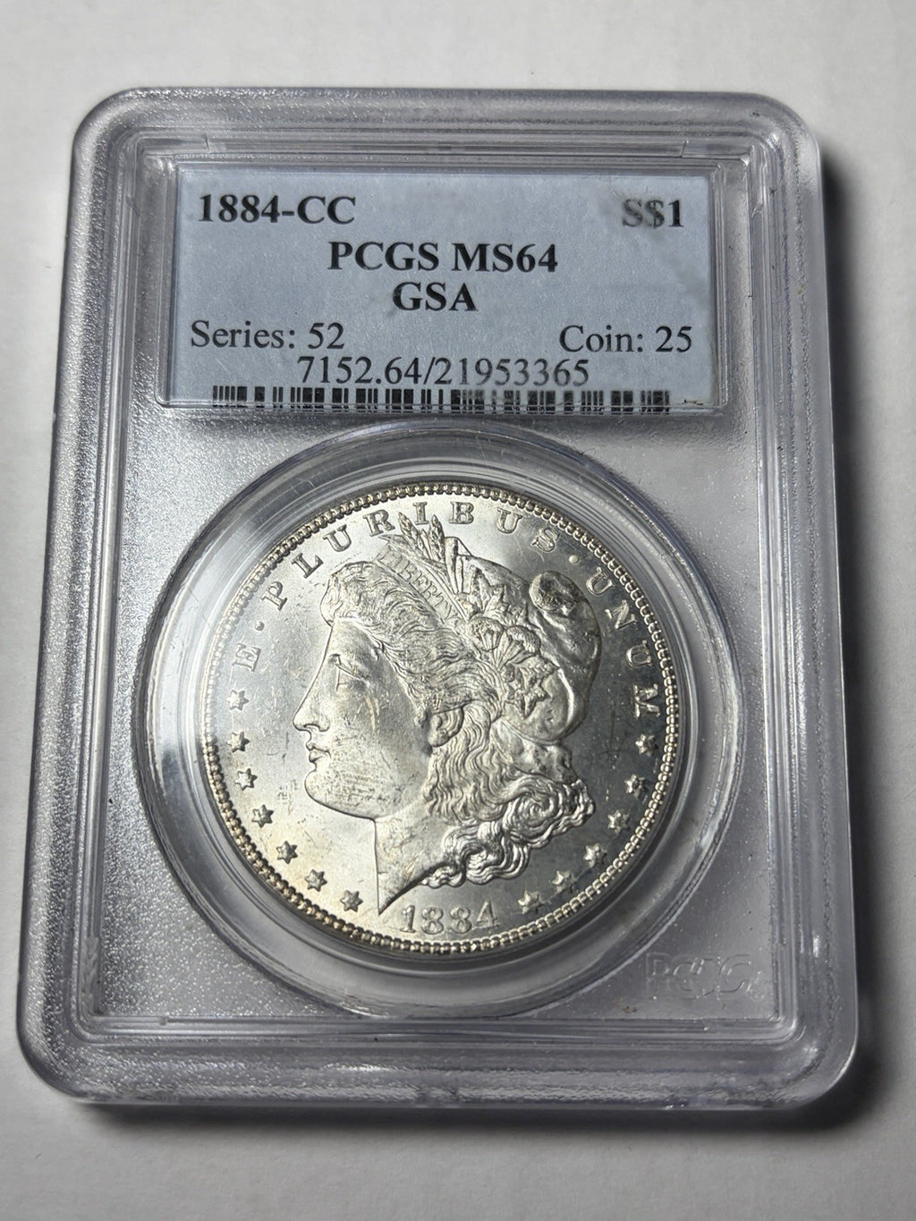 1884-CC PCGS MS64 Morgan Silver Dollar