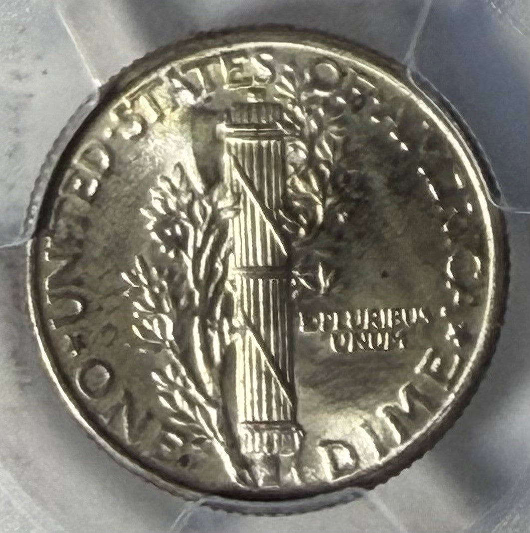 1934 PCGS MS67 FB CAC Mercury Dime